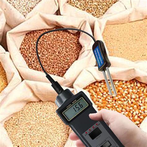 how does electronic moisture meter measure content of grain|best handheld grain moisture tester.